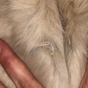 Blush Rabbit Fur Vest - size medium